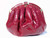  1970's-80's BURGUNDY WINE PYTHON Snake Skin Clutch Shoulder Bag 