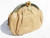  1980's-90's TAN Deco COBRA Skin Clutch Bag - JUDITH LEIBER 