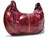  HUGE 20 x 13 Studded RED PYTHON Skin Hobo Bag - KAZUYO NAKANO 