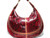  HUGE 20 x 13 Studded RED PYTHON Skin Hobo Bag - KAZUYO NAKANO 