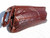  15" MAHOGANY 1950's COBRA Snake Skin Clutch Bag - DEITSCH 