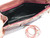  1980's Pastel PINK PYTHON Snake Skin CLUTCH Bag - MORLE 