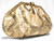  GOLD 1980's PYTHON Snake Skin CLUTCH Shoulder Bag - MARGOLIN 