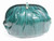  1980's TEAL Vanessa COBRA Snake Skin Clutch Shoulder Bag 
