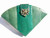  GREEN 1970's-80's Jeweled Hard-Sided SNAKE Skin CLUTCH 