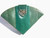  GREEN 1970's-80's Jeweled Hard-Sided SNAKE Skin CLUTCH 