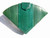  GREEN 1970's-80's Jeweled Hard-Sided SNAKE Skin CLUTCH 