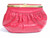 RED 1970's-80's FINESSE LA MODEL Karung Snake Skin CLUTCH Bag 