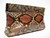  1970's PASTEL PYTHON Snake Skin Envelope Clutch Shoulder Bag 