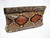  1970's PASTEL PYTHON Snake Skin Envelope Clutch Shoulder Bag 