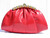  1980's-90's Red SUSAN GAIL KARUNG Snake Skin CLUTCH Bag 
