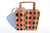  Unusual 1940's Harlequin Multi-Colored Lizard Skin Lunchbox Style Bag 