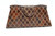  Large 14" CHOCOLATE 1940's-50's PATCHWORK Lizard Skin CLUTCH 