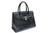  XL 1980's-90's BLACK Birkin Style LIZARD Skin KELLY Bag 