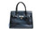  XL 1980's-90's BLACK Birkin Style LIZARD Skin KELLY Bag 