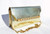  Metallic GOLD JEWELED 1970's LIZARD Skin CLUTCH Shoulder Evening Bag - LA JEUNESSE 