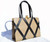 MARTIN VAN SCHAAK 1950's-60's Tan & Black Lizard Skin Handbag - OWLS! 
