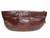  HUGE 13" Chocolate 1950's-60's TEGU Lizard Skin CLUTCH Purse G2-103 