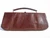  CHOCOLATE 1950's-60's Lizard Skin Bag w/Structured Handle - LESCO 