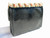  BLACK 1950's-60's DELILL Lizard Skin Handbag w/CAMEOS & SCENES 