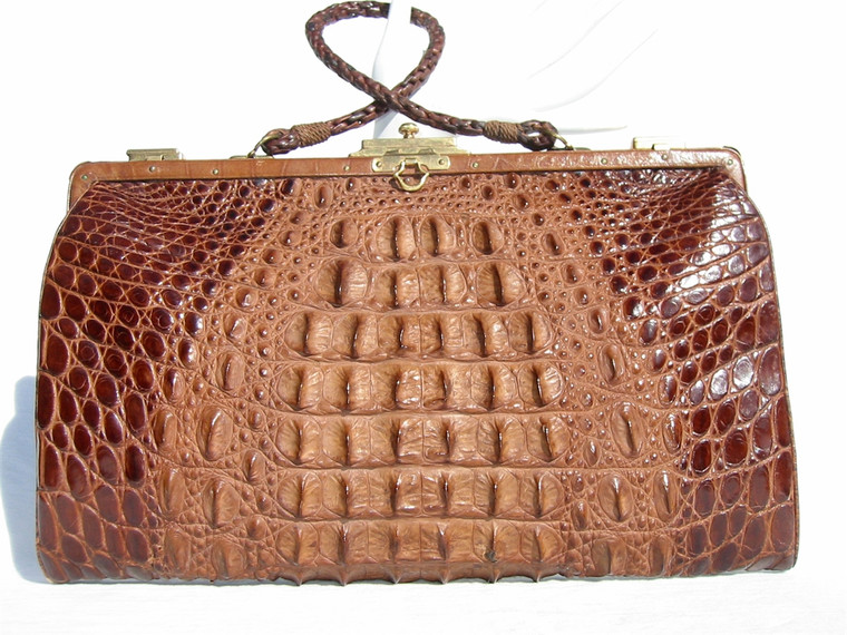 FABULOUS 1920's-30's EDWARDIAN Hornback ALLIGATOR Skin Purse