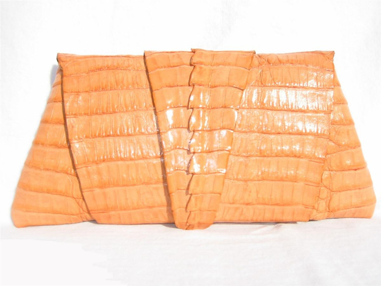  New! ROCKSTAR *MELON* Hornback CROCODILE TAIL Wrap CLUTCH 