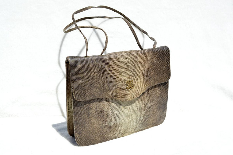  Lovely 1950's-60's LIZARD Skin Handbag Shoulder Bag 