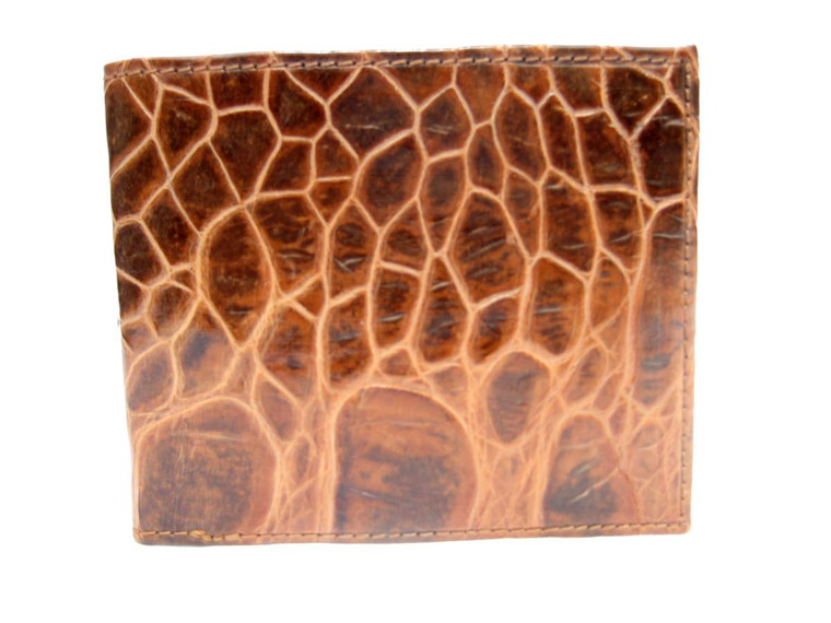 New! Men's 1970's COGNAC Brown Turtle Skin Wallet   New! Men's 1970's COGNAC Brown Turtle Skin Wallet