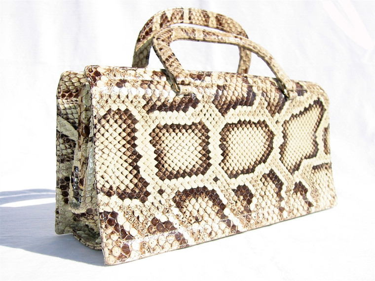 Stunning 1950's-60's PYTHON Snake Skin Handbag - MR. JAY