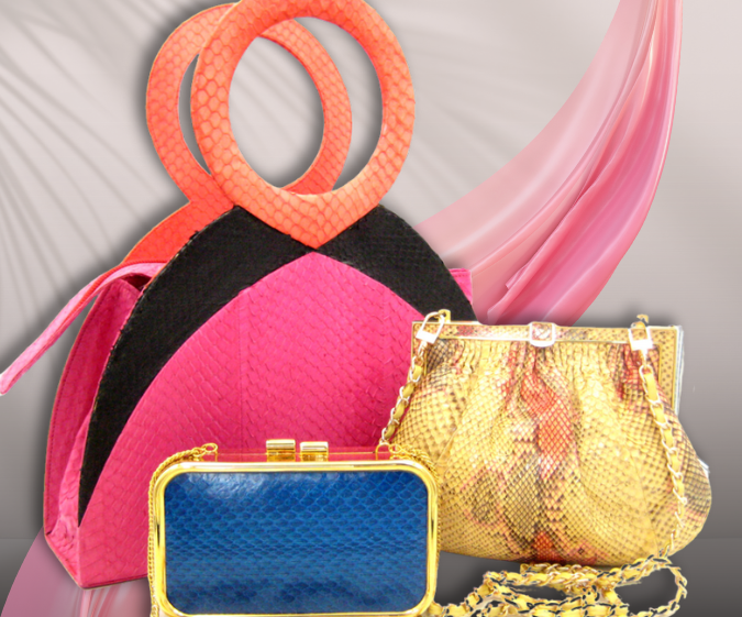 Vintage Snake Skin Bags