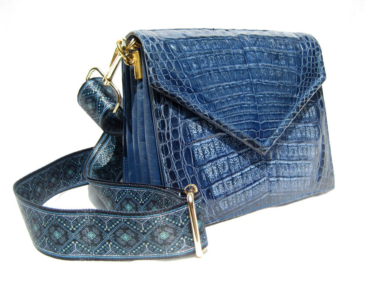 Blue Vintage Exotic Skin Bags