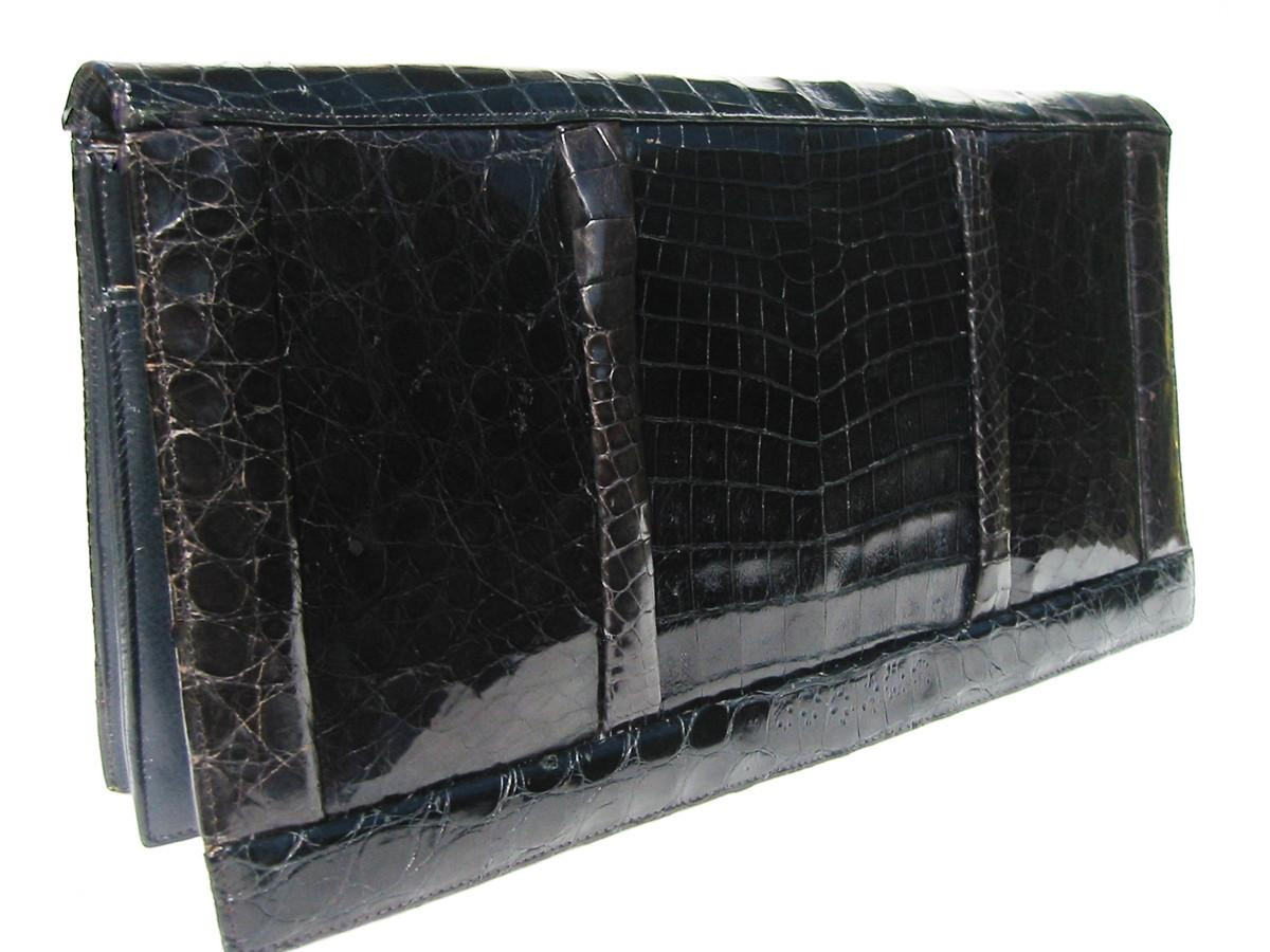 Black Vintage Exotic Skin Bags