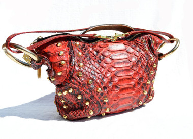 【Taka着用】LLICA SNAKE HEART DAGGER 90s Vtg 1980 Case XX 6220 Red Appaloosa Bone Peanut Folding