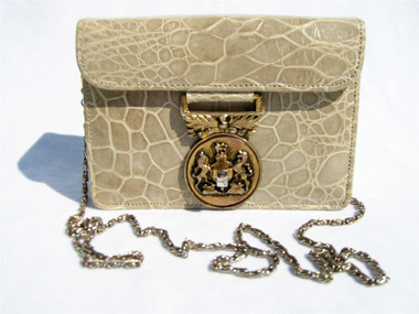 Lt. Sage COBLENTZ 1950's-1960's Exotic TURTLE SKIN Clutch