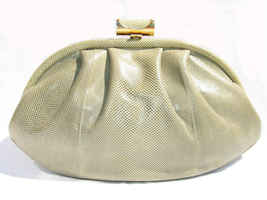 1970's SAGE Susan Gail KARUNG Snake Skin Clutch Shoulder Bag
