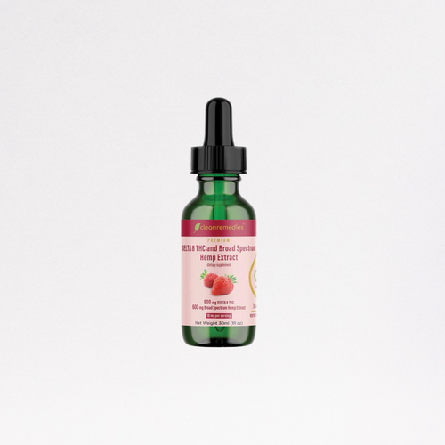 Clean Remedies Delta-8 1200mg Oil - Strawberry