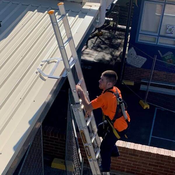 Ladder Access Bracket Explainer Video Safey Ladder Access on roofs