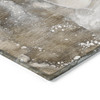 8' X 10' Brown and Gray Abstract Washable Non Skid Indoor Outdoor Area Rug