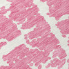 5' X 8' Pink and Ivory Abstract Washable Non Skid Indoor Outdoor Area Rug