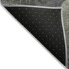 2' X 3' Green and Gray Abstract Washable Non Skid Indoor Outdoor Area Rug