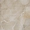 3' X 5' Beige Abstract Washable Non Skid Indoor Outdoor Area Rug