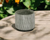 7" Gray Dot Cement Indoor Outdoor Round Pot Planter - 608219126582
