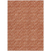10' X 14' Terra Cotta Geometric Washable Non Skid Indoor Outdoor Area Rug