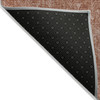10' X 14' Terra Cotta Geometric Washable Non Skid Indoor Outdoor Area Rug