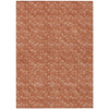 10' X 14' Terra Cotta Geometric Washable Non Skid Indoor Outdoor Area Rug