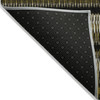 3' X 5' Brown Ivory And Black Striped Washable Indoor Outdoor Area Rug - 608219291709