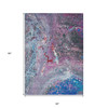 5' X 8' Blue Sky Blue And Purple Abstract Washable Indoor Outdoor Area Rug - 608219397470