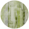 8' Round Sage Round Washable Non Skid Indoor Outdoor Area Rug