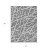 10' X 14' Charcoal Abstract Washable Non Skid Indoor Outdoor Area Rug