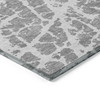 10' X 14' Charcoal Abstract Washable Non Skid Indoor Outdoor Area Rug